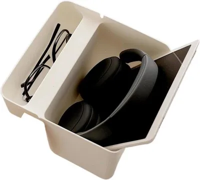 Produktbild von Hängebett Organizer - Betttasche Aufbewahrungsregal - Lagermaterial - Mit Haken - 204 x 10 x 204 mm - Weiß