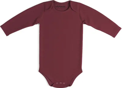 Produktbild von Baby Body aus 100% Baumwolle mit Schlupf-Ausschnitt langarm gerippt 0-3 M Raspberry