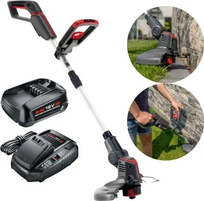 Produktbild von AL-KO GT 1825, Rasentrimmer, 25 cm, Nylonschnur, D-Schlaufengriff, Schwarz, Akku