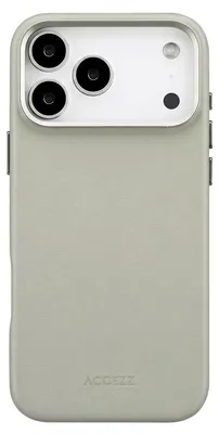 Image de Coque en cuir MagSafe pour Apple iPhone 18 Pro Max / 17 Pro Max - Gris clair