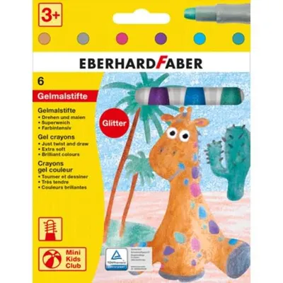 Produktbild von Eberhard Faber 529106, 6 Stück(e), Multi, Mehrfarbig, Rund, Gel, 3 Jahr(e)