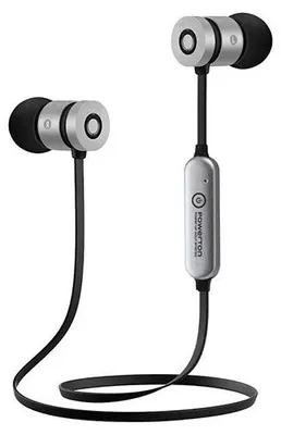 Obrázok produktu pre Powerton bezdrátová bluetooth sluchátka W2,černo-stříbrná