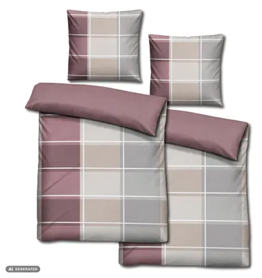 Produktbild von Doppelpack Mikrofaser-Satin Bettwäsche 140 x 200 cm + 70 x 90 cm