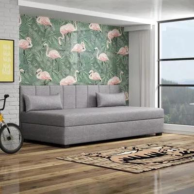 Obrázok produktu pre Jednolôžková čalúnená posteľ 90x195 ESTRADA 1 - šedá