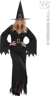 Produktbild von Kostüm Hexe Gr. M Elegantes Kleid, Gürtel