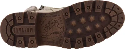 Produktbild von Mustang Damen Stiefelette Kunstfellsaum 15M0042001, Größe:37 EU, Farbe:Beige