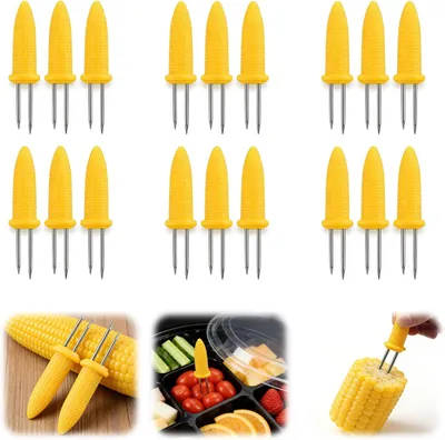 Produktbild von Maiskolbenspieße 18 Stück, Edelstahl, für Picknick