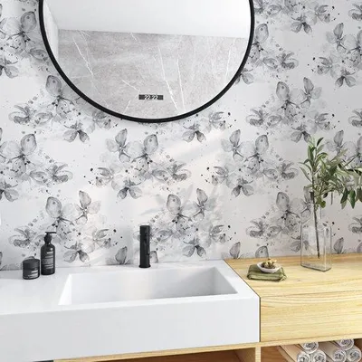 Produktbild von Unyqoos® selbstklebende Blumentapete für Schlafzimmer und Wohnräume mit Vintage-Look