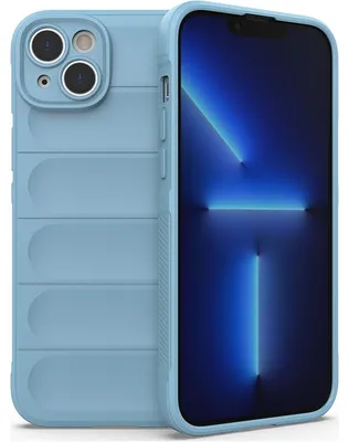 Produktbild von Mobigear Bumpy Schutzhülle für iPhone 14 Plus – Flexible TPU-Hülle, Blau