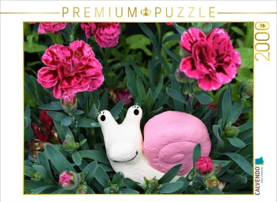 Produktbild von CALVENDO Puzzle Die Schnecke im Garten 2000 Teile Puzzle quer | 2000 Teile Lege-Größe 90x67cm Foto-Puzzle für glückliche Stunden