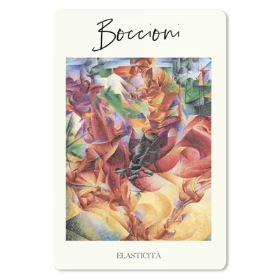 Produktbild von MuchoWow® Mauspad Mousepad Kunst - Malerei - Umberto Boccioni - Elasticità 18x27 cm - Mousepads - Maus Mat - Pad - Mausunterlage