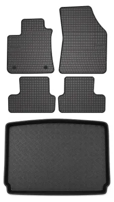 Obrázok produktu pre Gumové autokoberce SolidPRO + vaňa kufra pre: Renault Megane IV 2015- hatchback 5 ks