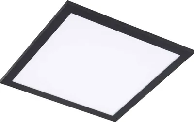 Produktbild von Lindby LED-Panel Enhife, schwarz, 30 x 30 cm, Metall, 4.000K