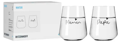 Wasserglas-Set 2er, 510 ml, Kristallglas, Made in Germany