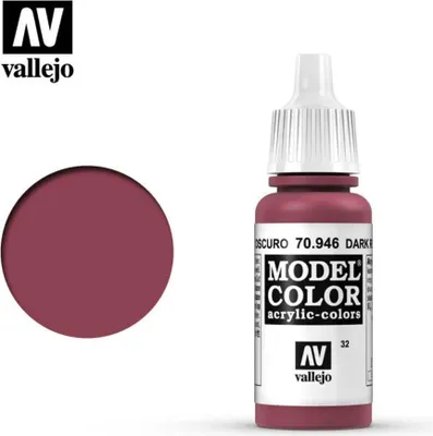 Immagine prodotto di Model Colour Vallejo 70946 Rosso scuro 17 ml colore opaco per aerografo