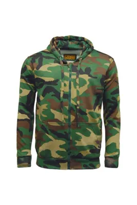 Immagine prodotto di Felpa con zip mimetica Burke Woodland 2XL di Game Uomo