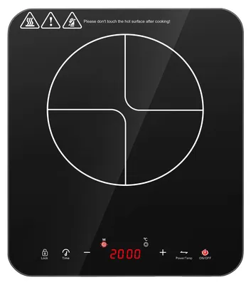Imagen del producto de Placa de inducción, cocción sin llama, controles táctiles, color