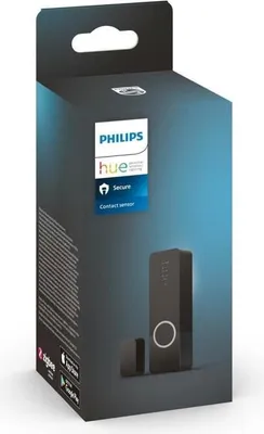 Produktbild von Philips Hue Secure Kontaktsensor, für Tür oder Fenster, einfache Installation, App-Steuerung, Schwarz