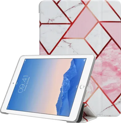 Produktbild von Cadorabo Hülle für Apple iPad 2 / 3 / 4 Handyhülle Design Weiß Schutzhülle Tablet Hülle Etui TPU Tasche Standfunktion