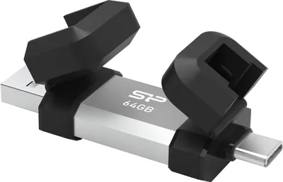 Obrázek produktu pro Silicon Power USB-Stick 64GB USB3.2 + Type C  C51  Black