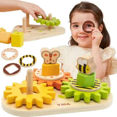 Productafbeelding van Viga houten tandwielsorteerdervormen en -mechanismen