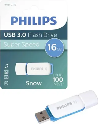Image de Philips FM16FD70B Snow edition 2.0 - Clé USB à mémoire flash - 16 Go - USB 2.0