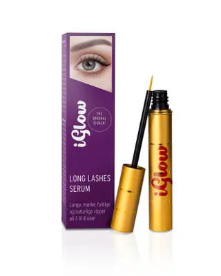 Produktbild von iGlow – Professionelles Wimpernserum für lange Wimpern in nur 6-8 Wochen I Pflegendes Lash Serum I Wimpernserum Wachstum I Serum Wimpernwachstum I 3ml