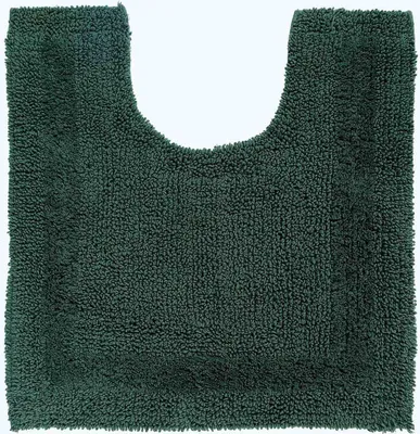 Produktbild von HOMESCAPES WC-Vorleger waldgrün 50x55 cm aus 100% Baumwolle