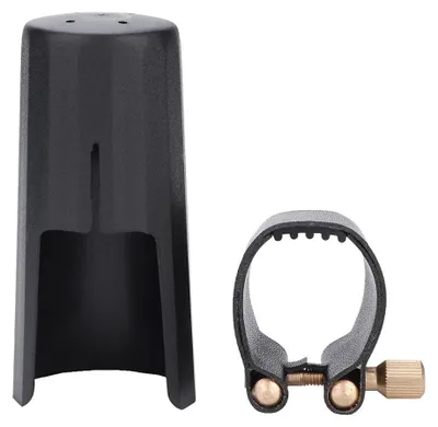 Immagine prodotto di Bocchino di alta qualità per clarinetto con legatura - Accessorio nero per clarinetto