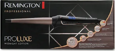Produktbild von Remington Lockenstab Haarpflege PROluxe Midnight kegelform große Locken Styling