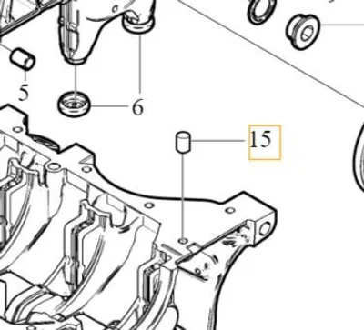Image de VOLVO Goupille de centrage du bloc moteur 1.6D OE 31330217