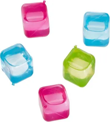 Produktbild von Famanu Wiederverwendbare Eiswürfel 30 Stück - Blau, Rosa, Grün, Orange und Lila