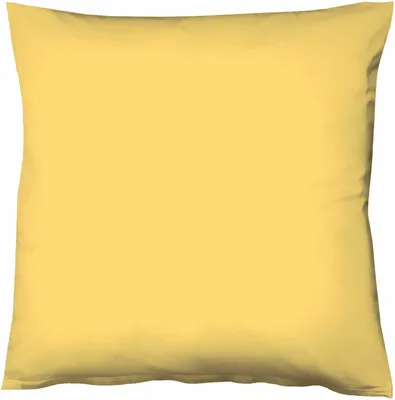 Produktbild von Fleuresse Mako-Satin-Kissenbezug uni colours Farbe gelb 2006