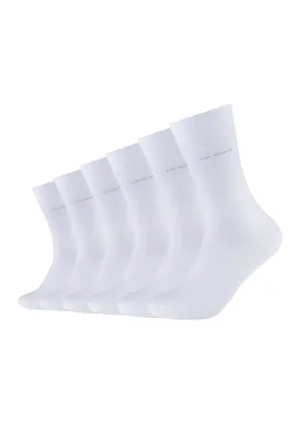 Produktbild von Camano Socken 6er Pack ca-soft mit drucklosem Komfortbund white 43-46