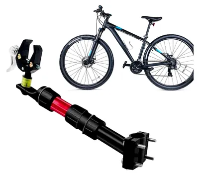 Produktbild von Fahrrad Anhänger Kupplung aus Stahl - Lastenhalterung für Tretroller - Wetterfester Fahrradanhänger Anschluss für Outdoor, Camping, Pendeln, Einkaufen, Reisen, Sport und Unterwegs