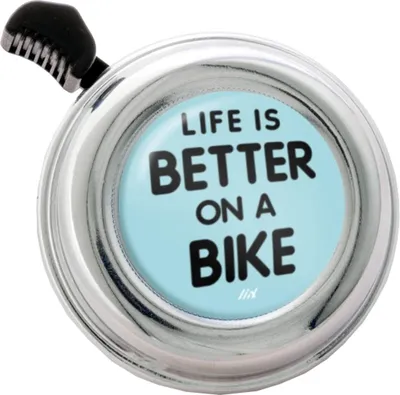 Produktbild von Liix Fahrradklingel Colour Bell , Life is Better on a Bike