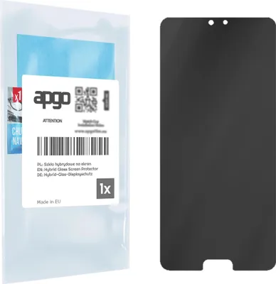 Produktbild von apgo Displayschutzglas Anti-Spähen Schutzglas für Huawei P20 - Blickschutzglas Bildschirmschutz, 7H Hybrid Schutzglas mit Keramikbeschichtung [Matt, Full Glue, Anti-Spy]