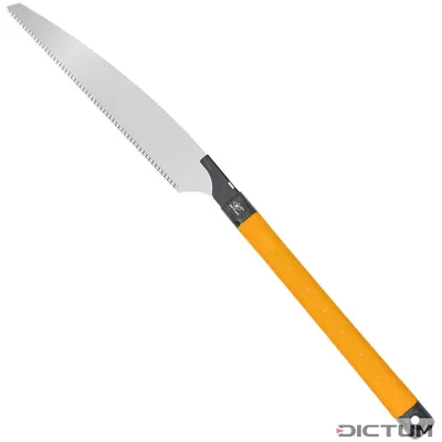A product shot of a saw against a white background.