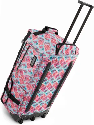 Produktbild von Reisetasche 80 Liter mit versenkbarem Trolleygriff, 3 Rollen, abschließbar und wasserabweisend