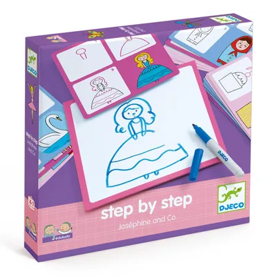 Imagen del producto de Juego Eduludo Dibuja paso a paso princesas, Djeco