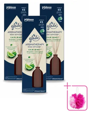 Zdjęcie produktu dla 3 sztuki dyfuzora zapachowego Glade Aromatherapy Calm Mind - 80 ml - zestaw ekonomiczny