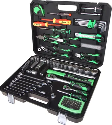 Produktbild von KS Tools COMPETITION 1/4+1/2 Universal-Werkzeug-Satz, 106-tlg.