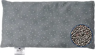 Produktbild von Rapssamenkissen 14 x 28 cm , Tupfen grau spacegrau