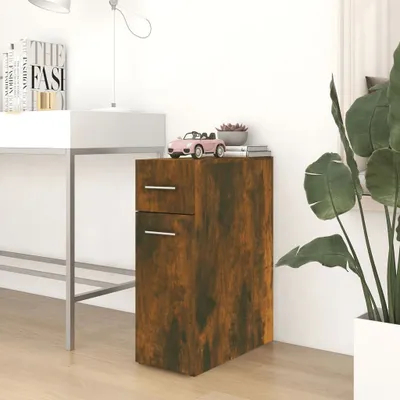 Produktbild von "im Angebot" Apothekerschrank Räuchereiche 20x45,5x60 cm Holzwerkstoff - Kommoden CC21310