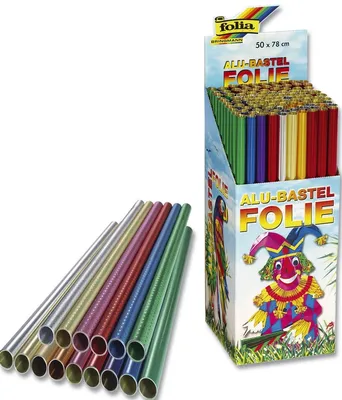 Produktbild von 20x FOLIA 110ST/20 Metallfolie Sternchen gold/gold 50 x 78 cm im Display