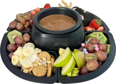 Zdjęcie produktu dla Silva SF 430 Czekoladowe fondue 270 W, 4 szpikulce, 4 przegródki do serwowania, czarny 426036