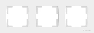 Produktbild von Mutlusan Rita 3-fach Rahmen horizontal weiss für 3 Module