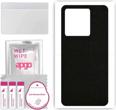 Produktbild von apgo Rückseite Schutzfolie, Skin, kompatibel mit ZTE Axon 50 Lite, Hinten Displayschutzfolie aus Vinylfolie, kratzfest, einfache Montage - Matrix