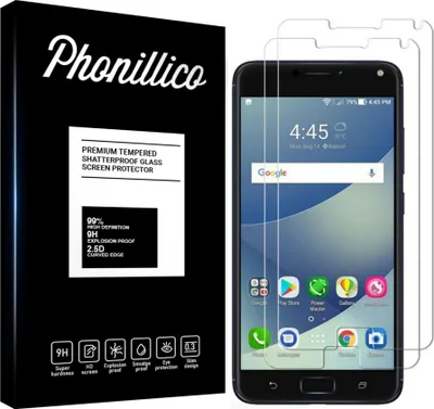 Immagine prodotto di Vetro temperato per Asus Zenfone 4 MAX PLUS ZC554KL [2 pezzi] Pellicola protettiva antigraffio resistente Phonillico®