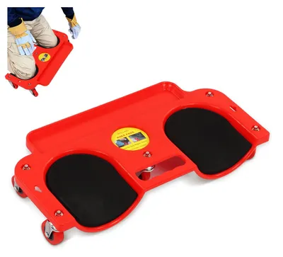 Kniebrett mit 5 Rollen, 113 kg, 50 x 25,5 cm, für Mechaniker & Heimwerker